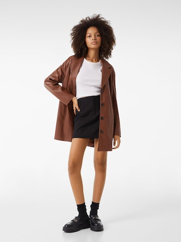 Bershka Blazer in Brown