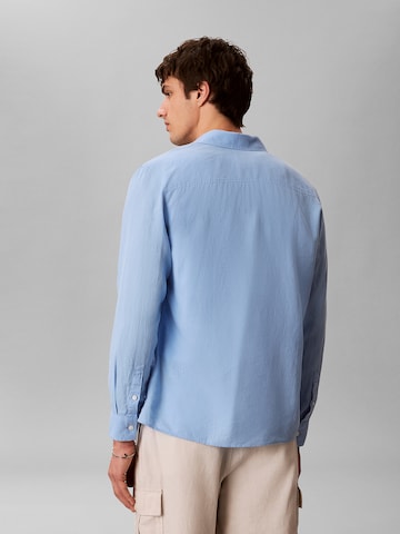 Calvin Klein Regular fit Overhemd in Blauw