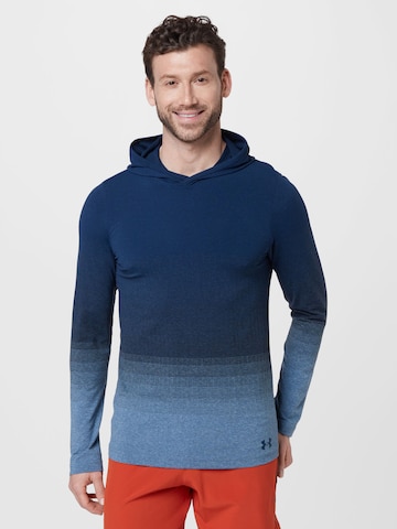 UNDER ARMOUR Funktionsshirt 'Seamless Lux' in Blau: predná strana