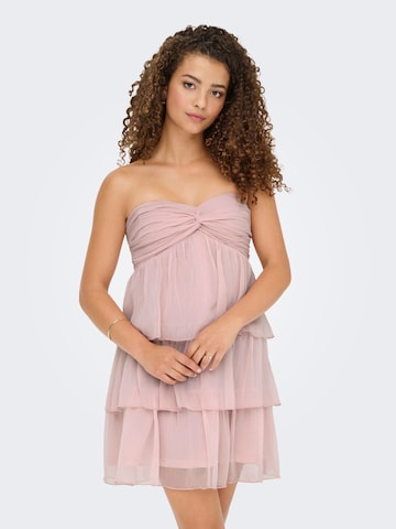 Robe de cocktail 'ONLNala' ONLY en rose : devant