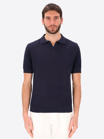 Distretto12 Shirt 'Carrara' in Blauw: voorkant