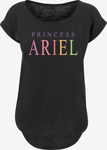 F4NT4STIC Shirt 'Disney The Little Mermaid Ariel' in Zwart: voorkant