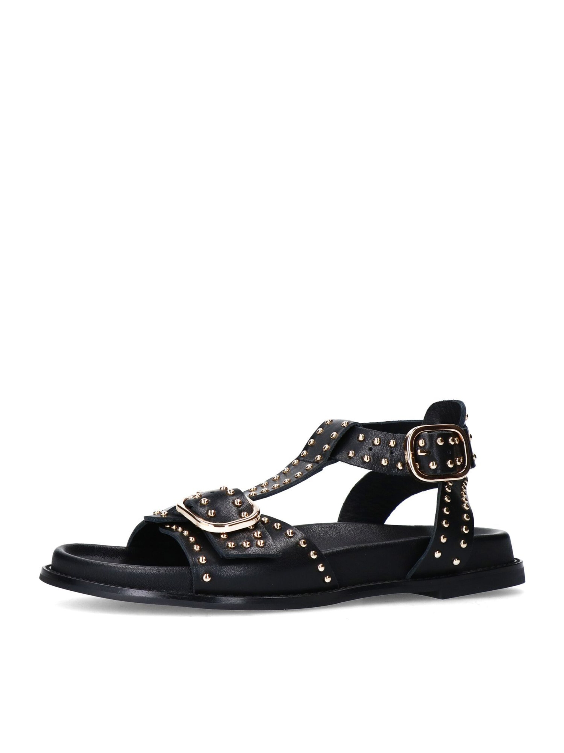 Sandales SACHA en noir : devant