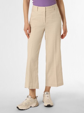 Cambio Wide leg Pantalon 'California' in Beige: voorkant