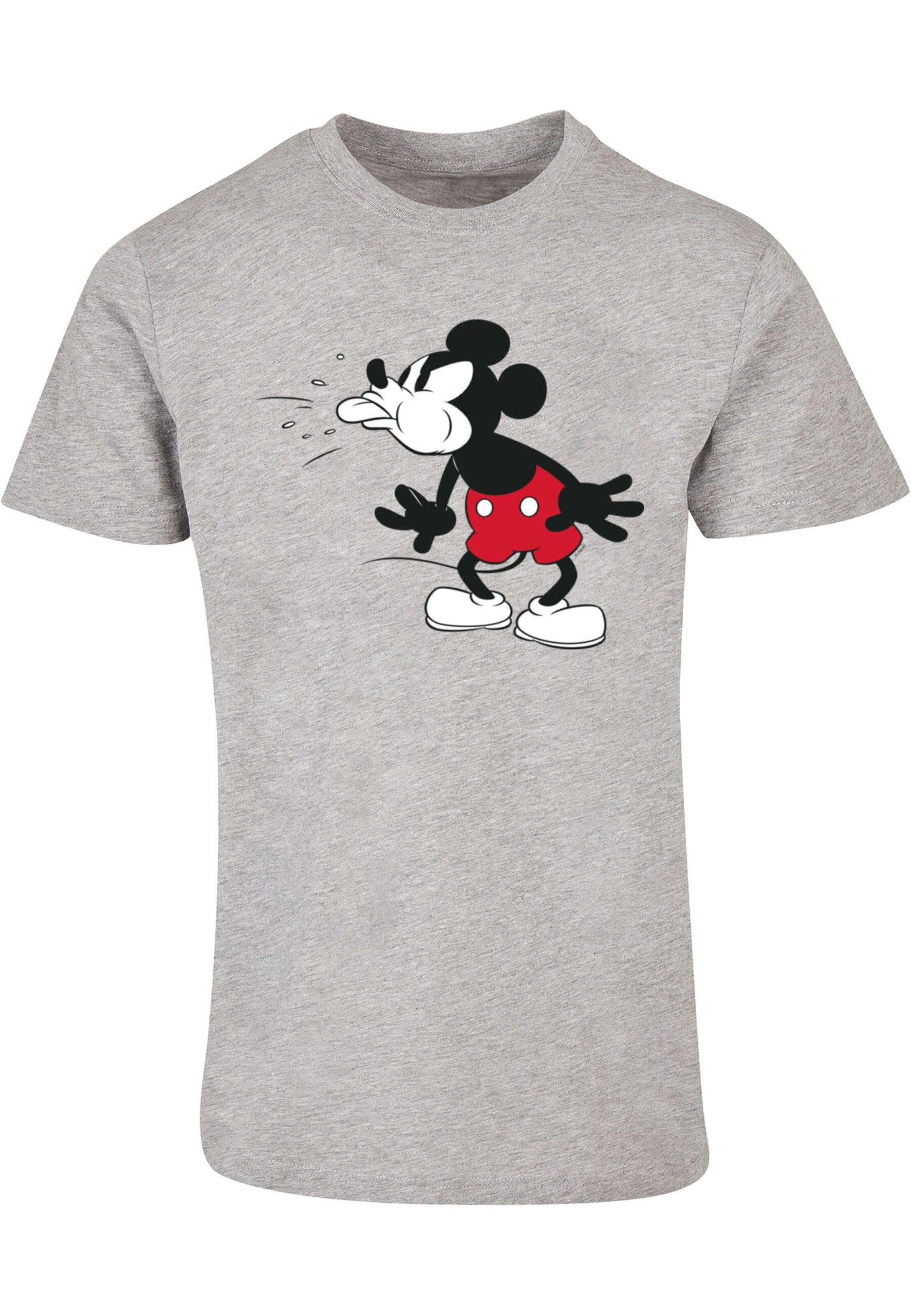 T-Shirt 'Mickey Mouse - Tongue' ABSOLUTE CULT en gris : devant