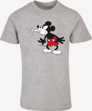 ABSOLUTE CULT Shirt 'Mickey Mouse - Tongue' in Grey: front