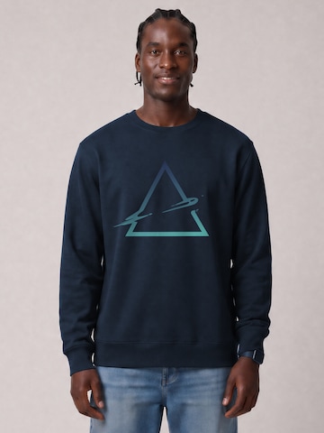 Sweat-shirt 'Triangle' Watapparel en bleu : devant