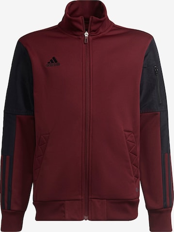 ADIDAS SPORTSWEAR - Casaco deportivo 'Tiro' em vermelho: frente