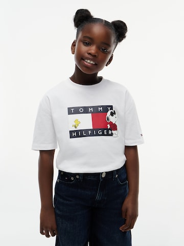 TOMMY HILFIGER Μπλουζάκι 'PEANUTS' σε λευκό: μπροστά
