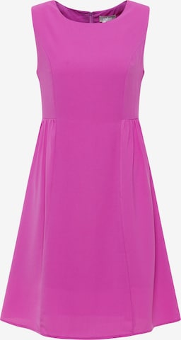 Robe de cocktail Usha en rose : devant