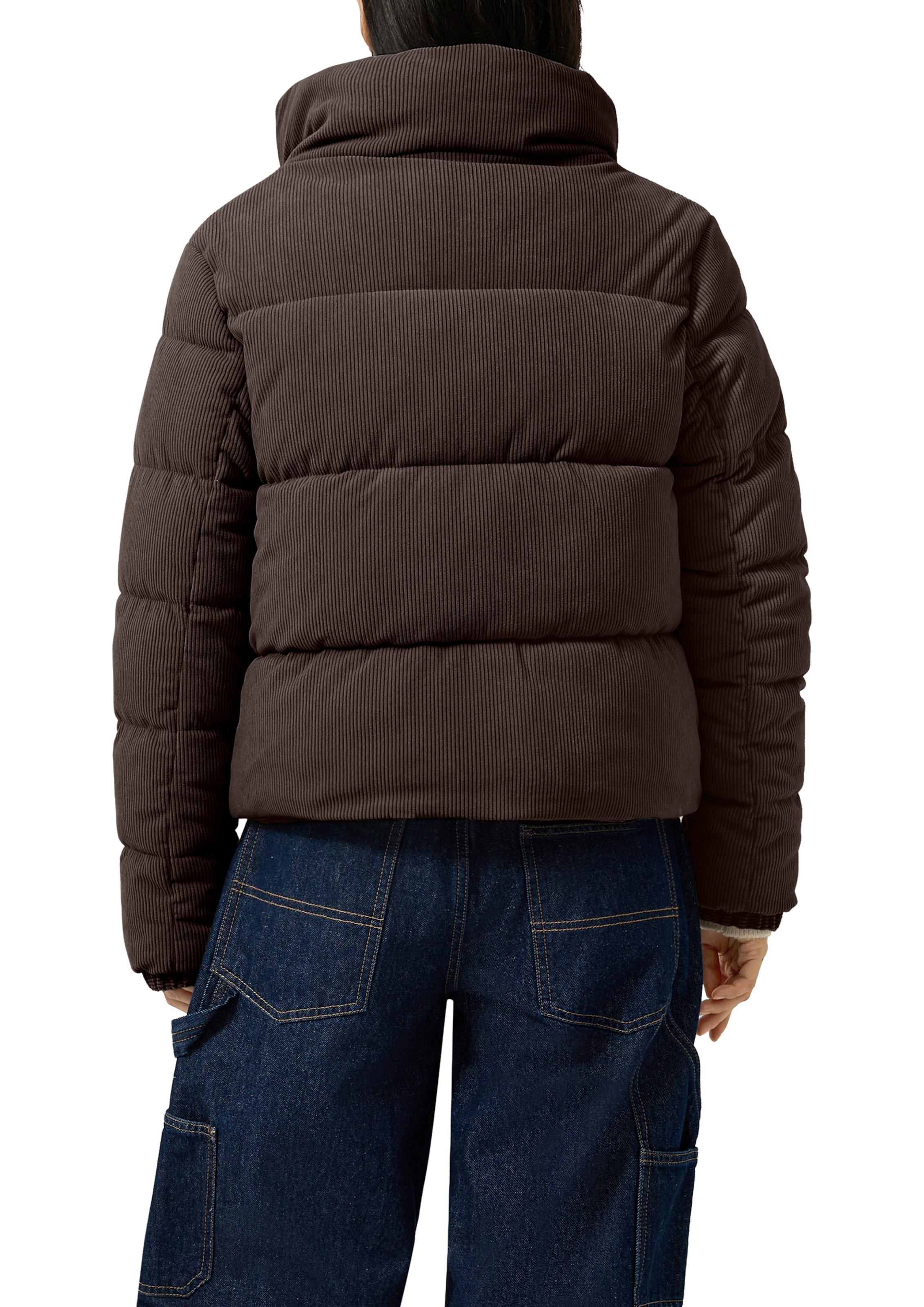 Veste d’hiver QS en marron : derrière