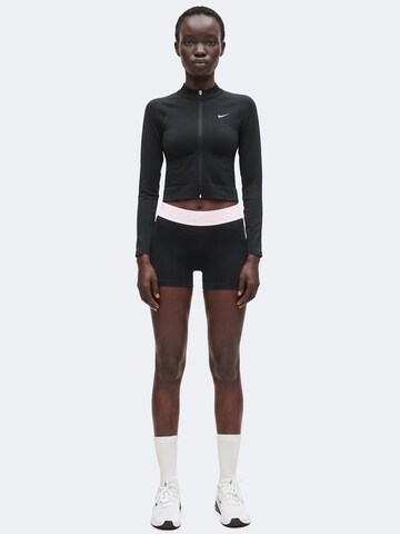 Bluză cu fermoar sport 'Nike Pro' de la NIKE pe negru