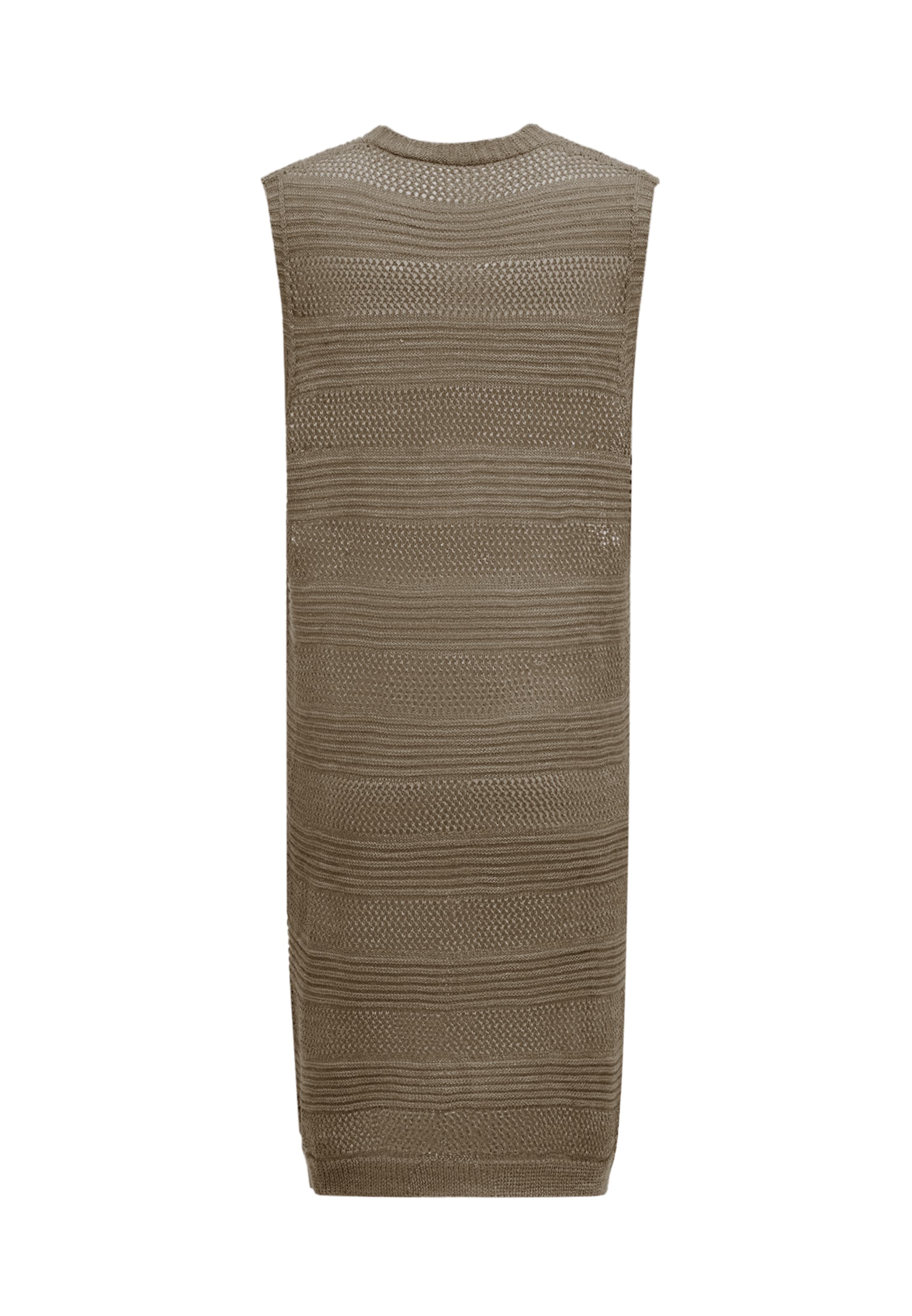 LEOMIA Knitted vest in Brown