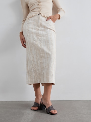 Scalpers Scrustic Jac Skirt ' ' in Beige