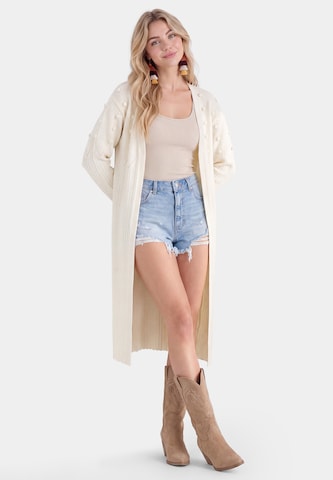 IZIA Knit cardigan in White