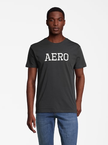 T-Shirt AÉROPOSTALE en noir : devant