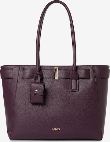 Shopper di L.CREDI in lilla: frontale
