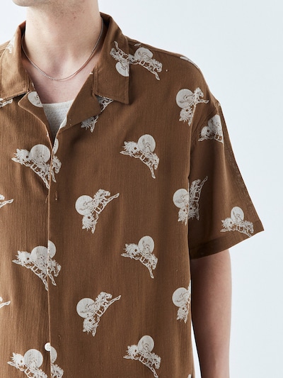 VAMOS CLO Button Up Shirt 'Huntsville' in Pueblo / Egg shell, Item view
