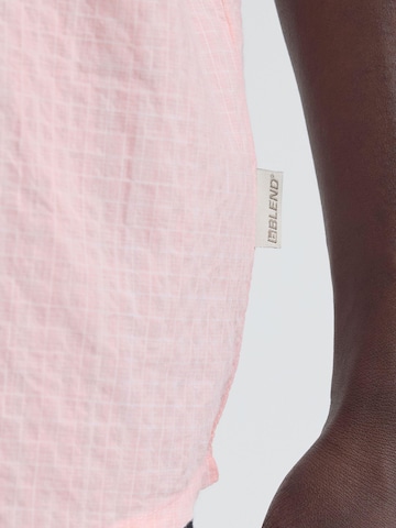 BLEND Regular Fit Kurzarmhemd ' BHBarny ' in Pink