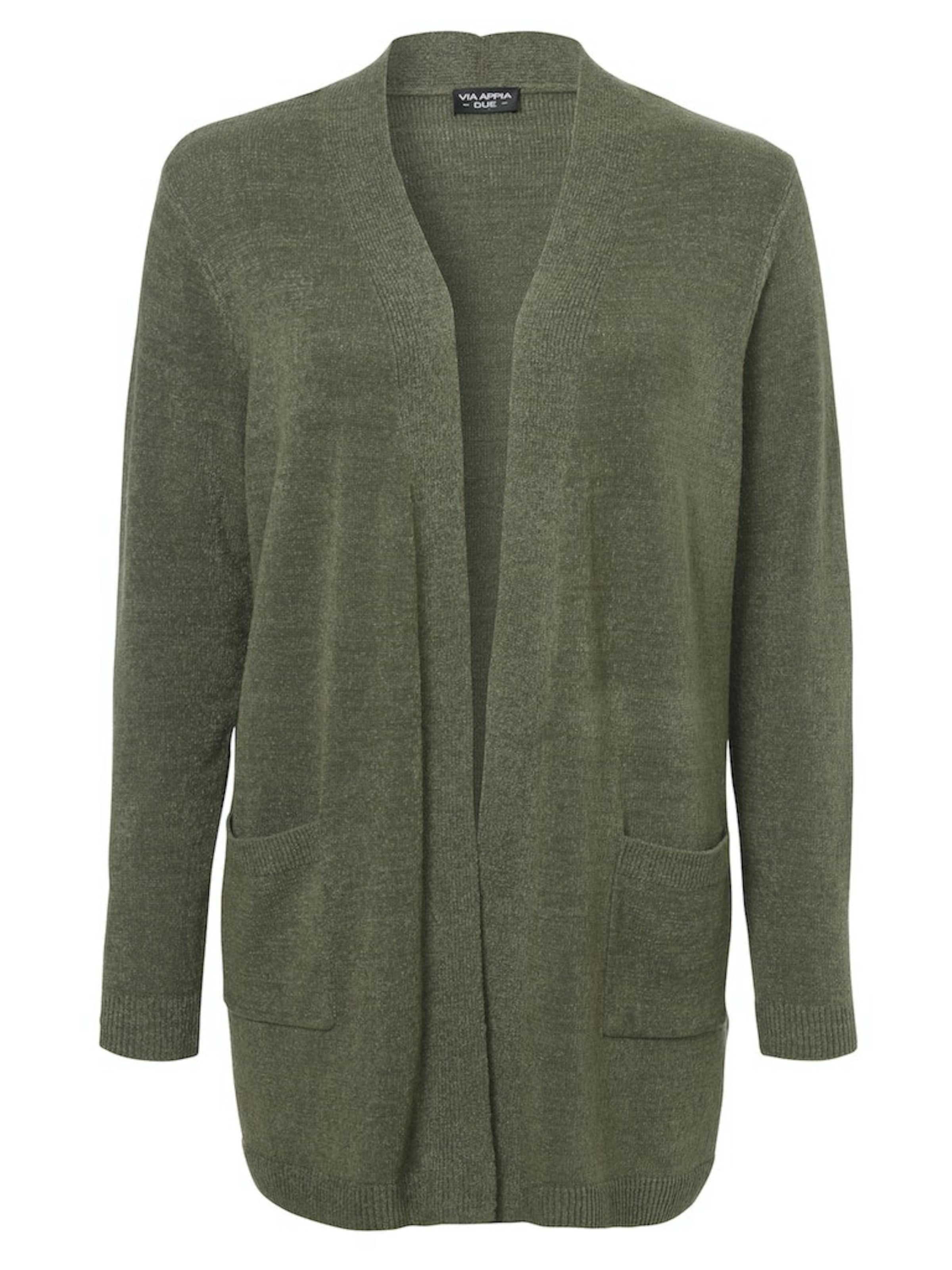 VIA APPIA DUE Knit cardigan in Green: front