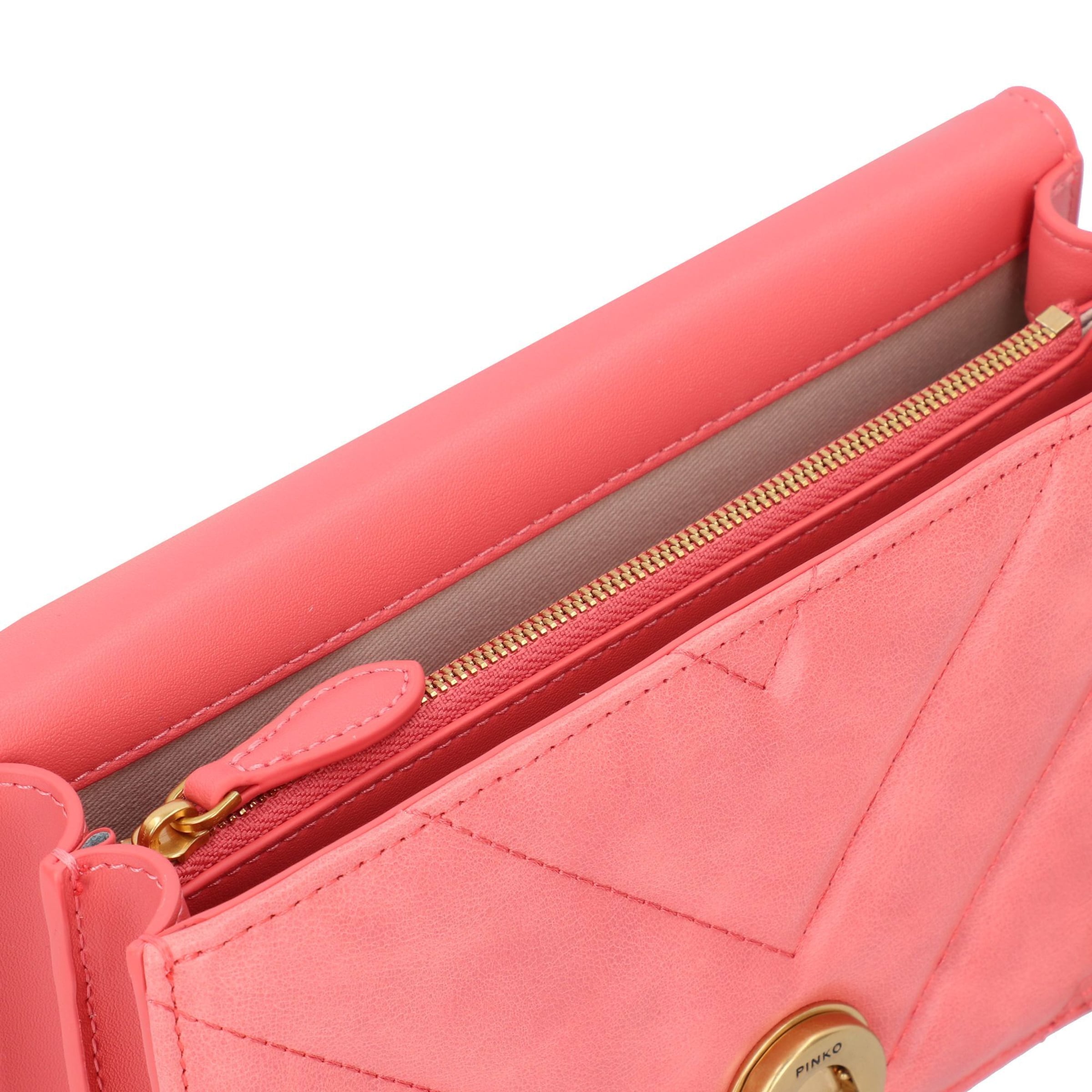 Borsa a tracolla 'Love One' di PINKO in arancione