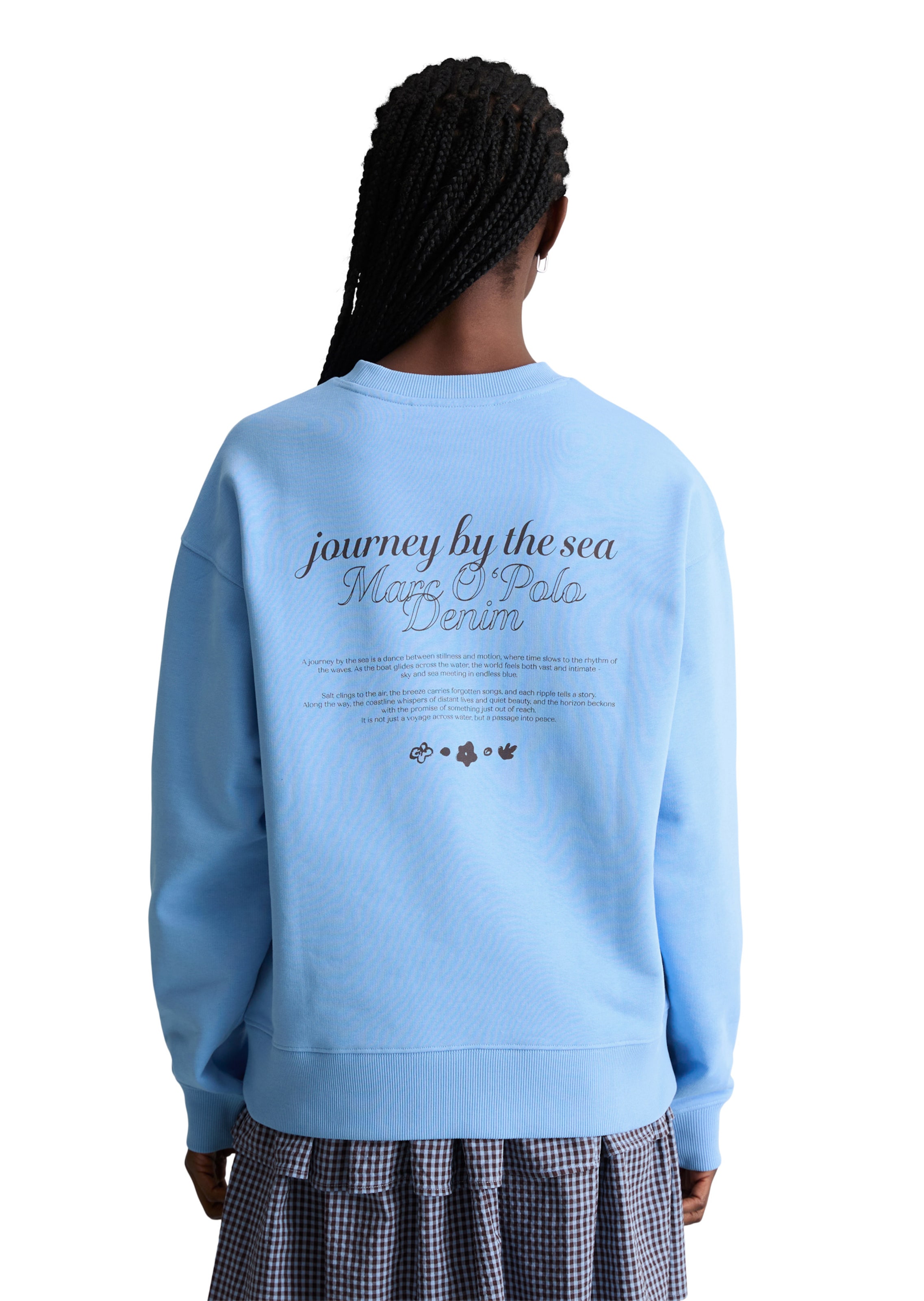 Sweat-shirt Marc O'Polo DENIM en bleu : devant