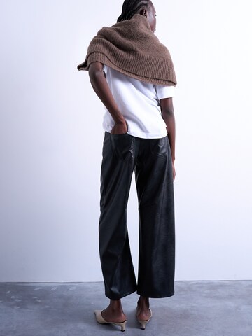 TOPSHOP Широкий Штаны 'CICELY' в Черный