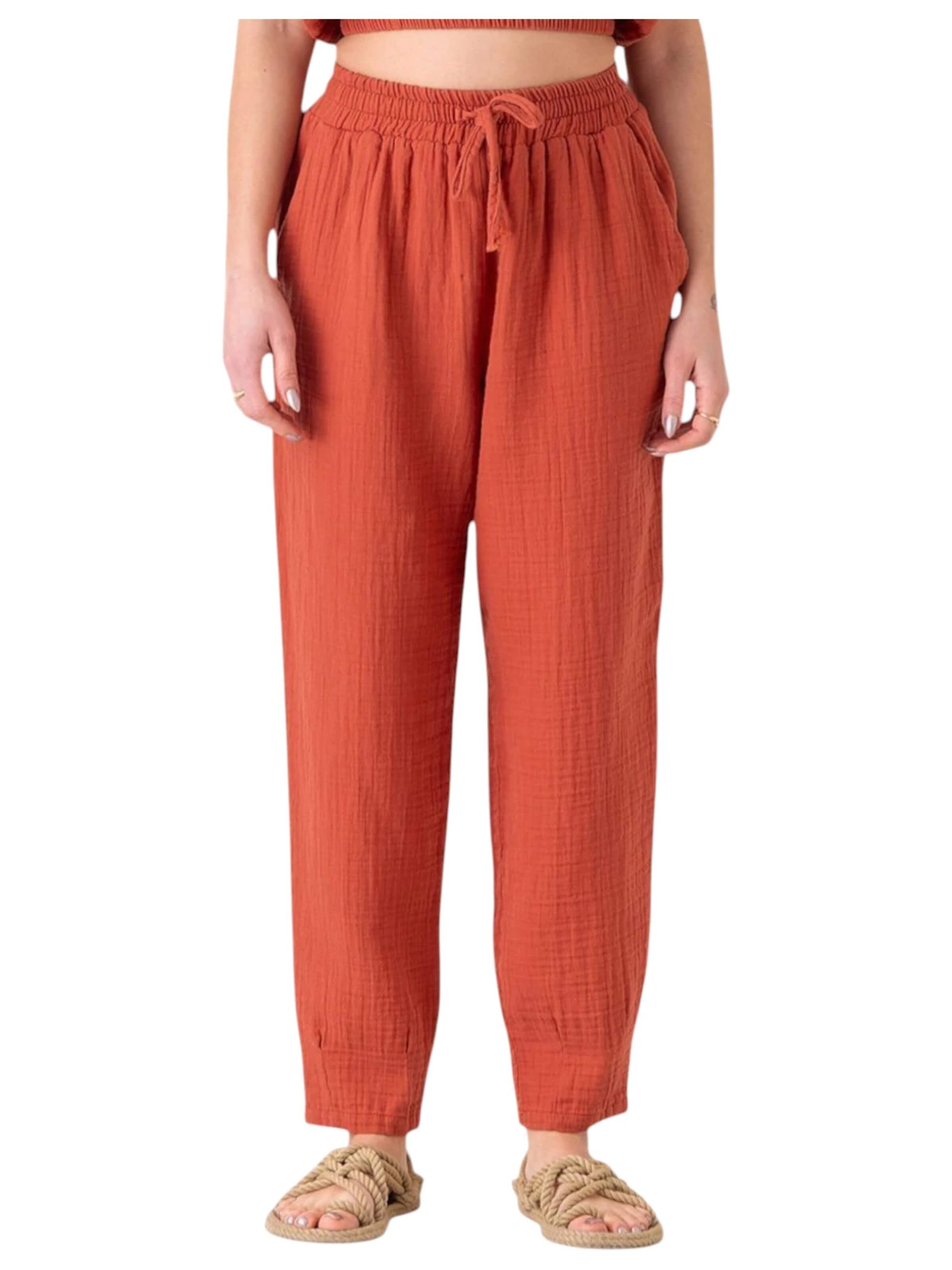 WENOR - Tapered Pantalón 'TANORA' en rojo: frente