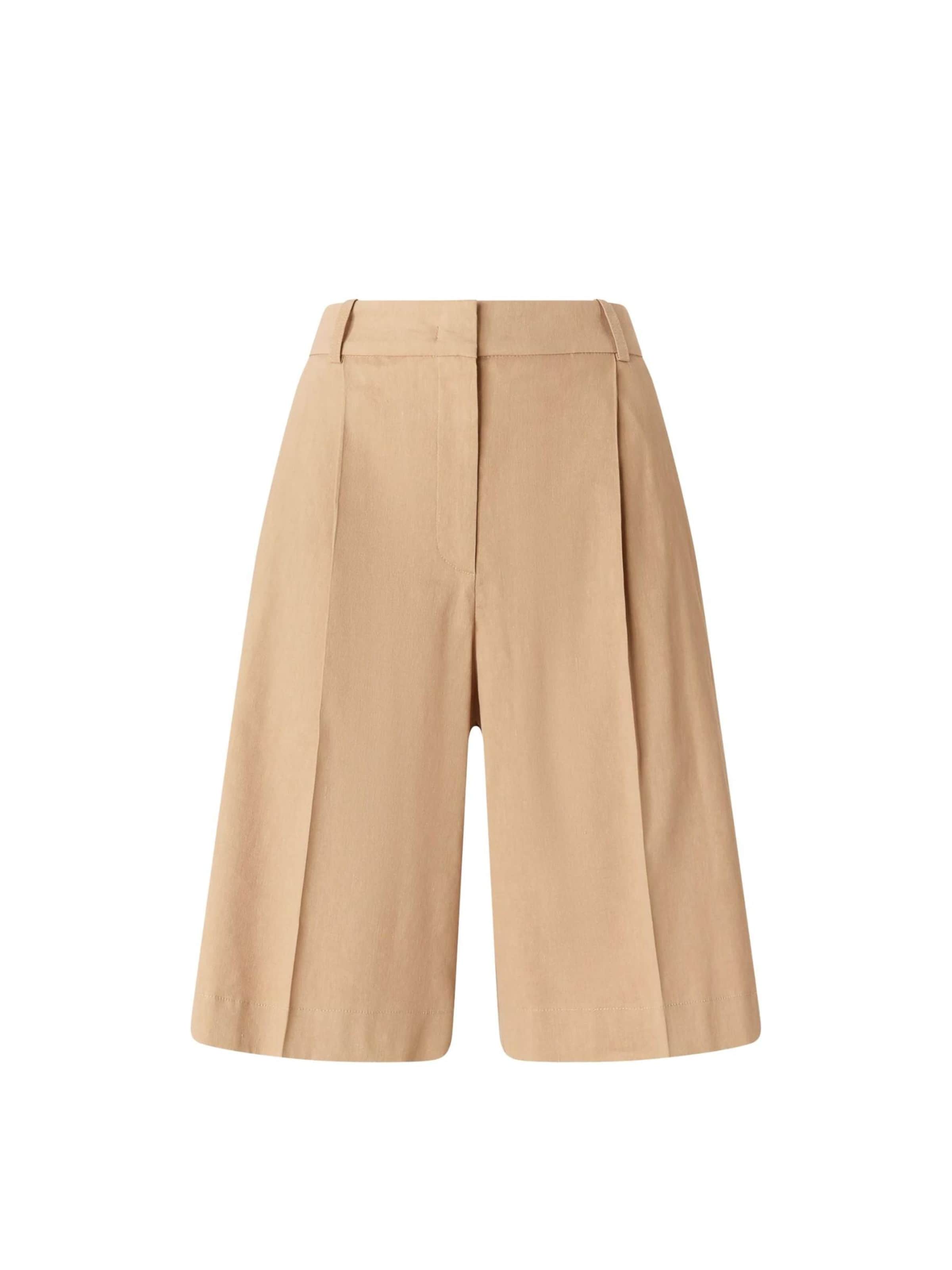 PINKO - regular Pantalón 'PINKO BRYANA BERMUDA LINO STRETCH BERMUDA' en beige: frente