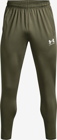 UNDER ARMOUR Sportbroek 'Challenger' in de kleur Groen / Wit, Productweergave