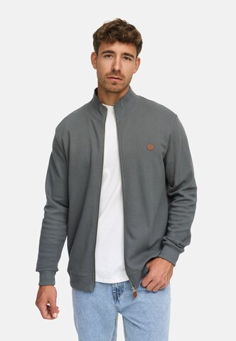 INDICODE JEANS Sweatvest 'Guadalupe' in Grijs: voorkant