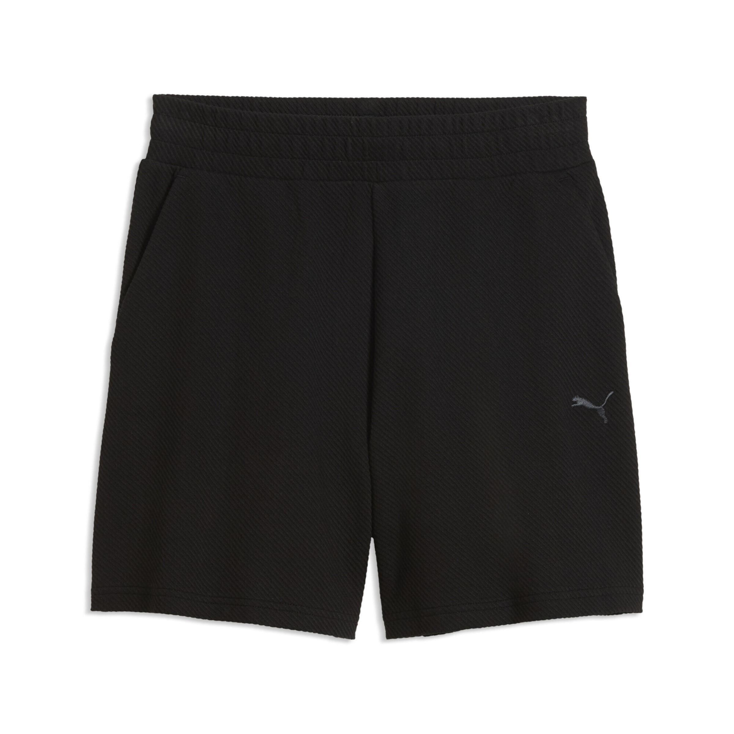 PUMA Regular Broek 'Essentials Elevated' in Zwart: voorkant