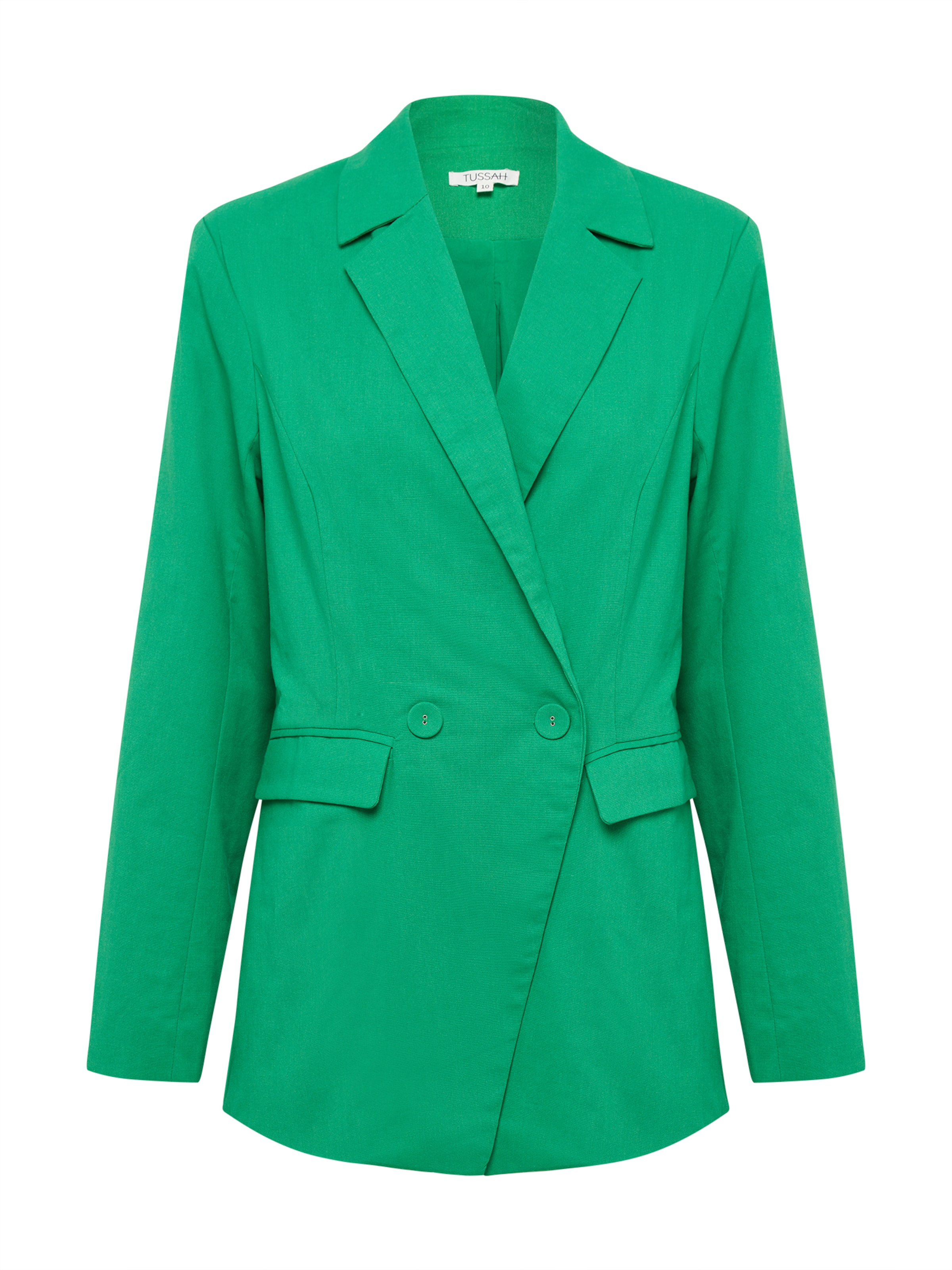 Tussah Blejzer 'LIANA' - Zelená: predná strana