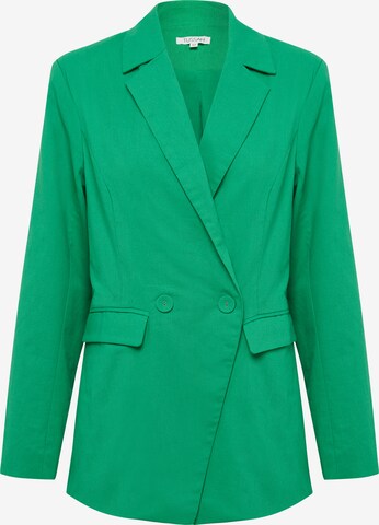 Blazer 'LIANA' di Tussah in verde: frontale