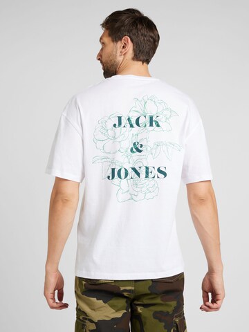 T-Shirt 'JJPRAIA' JACK & JONES en blanc : devant