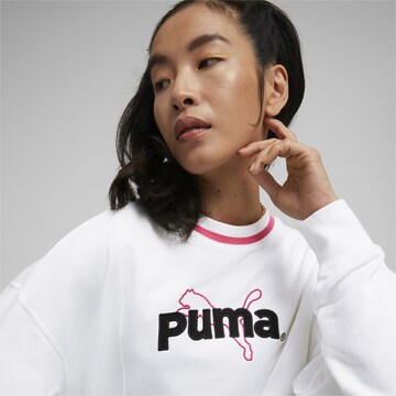 PUMA Sport sweatshirt i vit