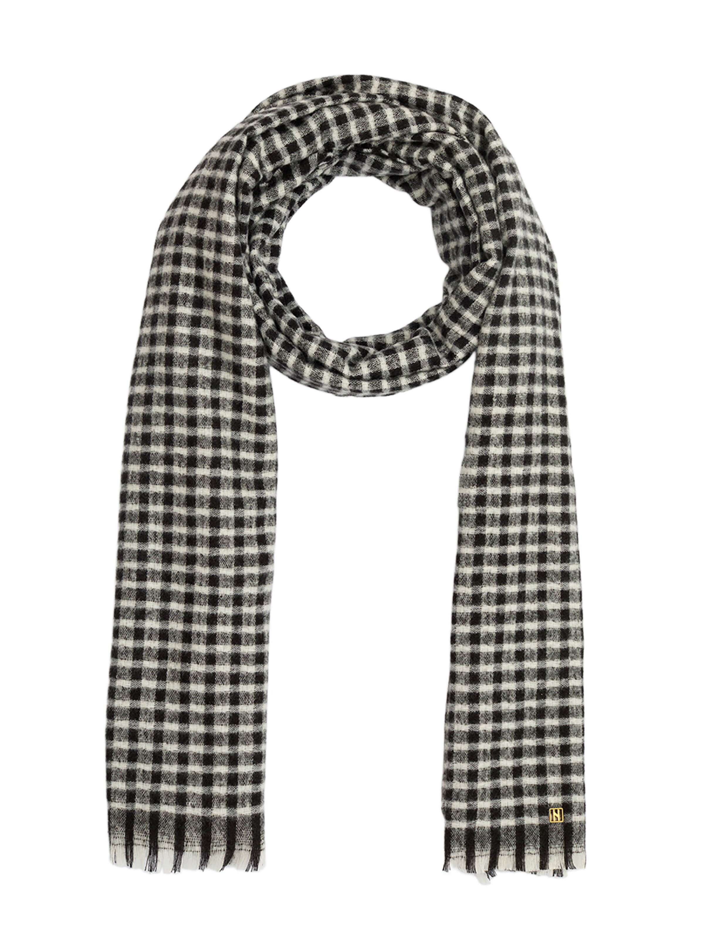 NALì Schal 'Romy' in Schwarz: Vorderseite