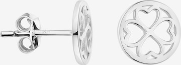 Sofia Milani Ohrringe 'Circle Cloverleaf' in Silber: Vorderseite