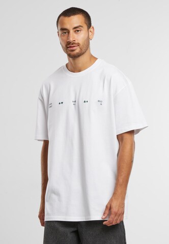 T-Shirt Mister Tee en blanc : devant
