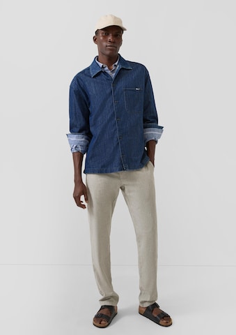 s.Oliver Regular fit Button Up Shirt in Blue