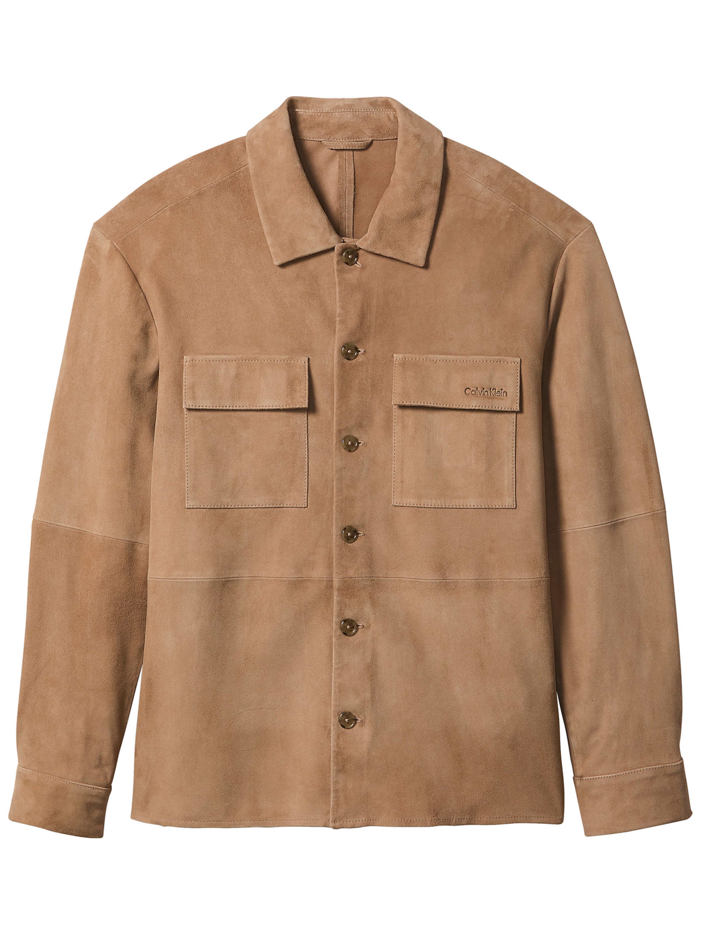 Veste mi-saison Calvin Klein en marron : devant