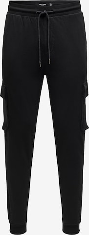 Only & Sons Cargo trousers 'Kian' in Black: front
