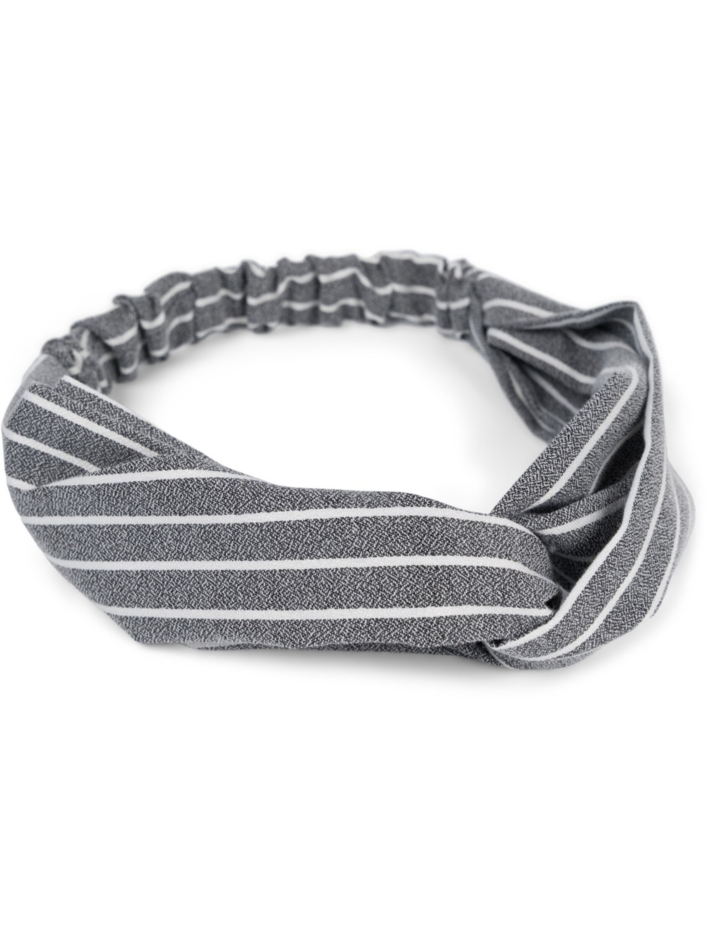 styleBREAKER Haarschmuck 'Haarband mit Streifen Muster und Twist Knoten'‌‌‌‌‌‌‌‌ in Schwarz