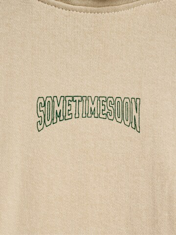 Sweat SOMETIME SOON en beige