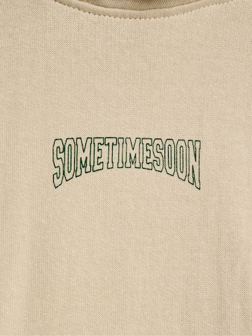 Sweat SOMETIME SOON en beige