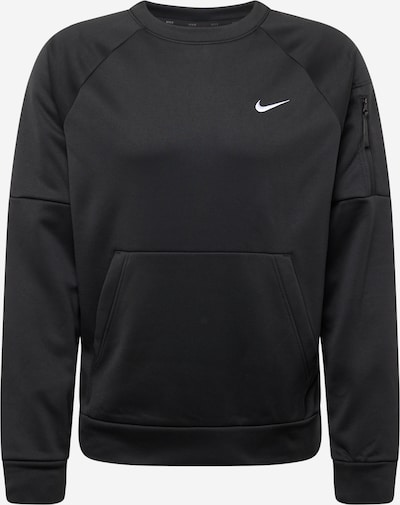 NIKE Sportsweatshirt in de kleur Zwart / Wit, Productweergave