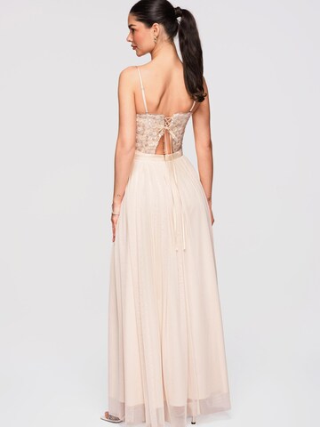 Ombre Evening dress in Beige