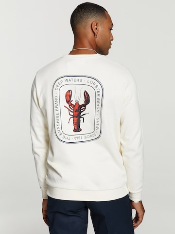 Shiwi Sweatshirt 'Lobster' i vit