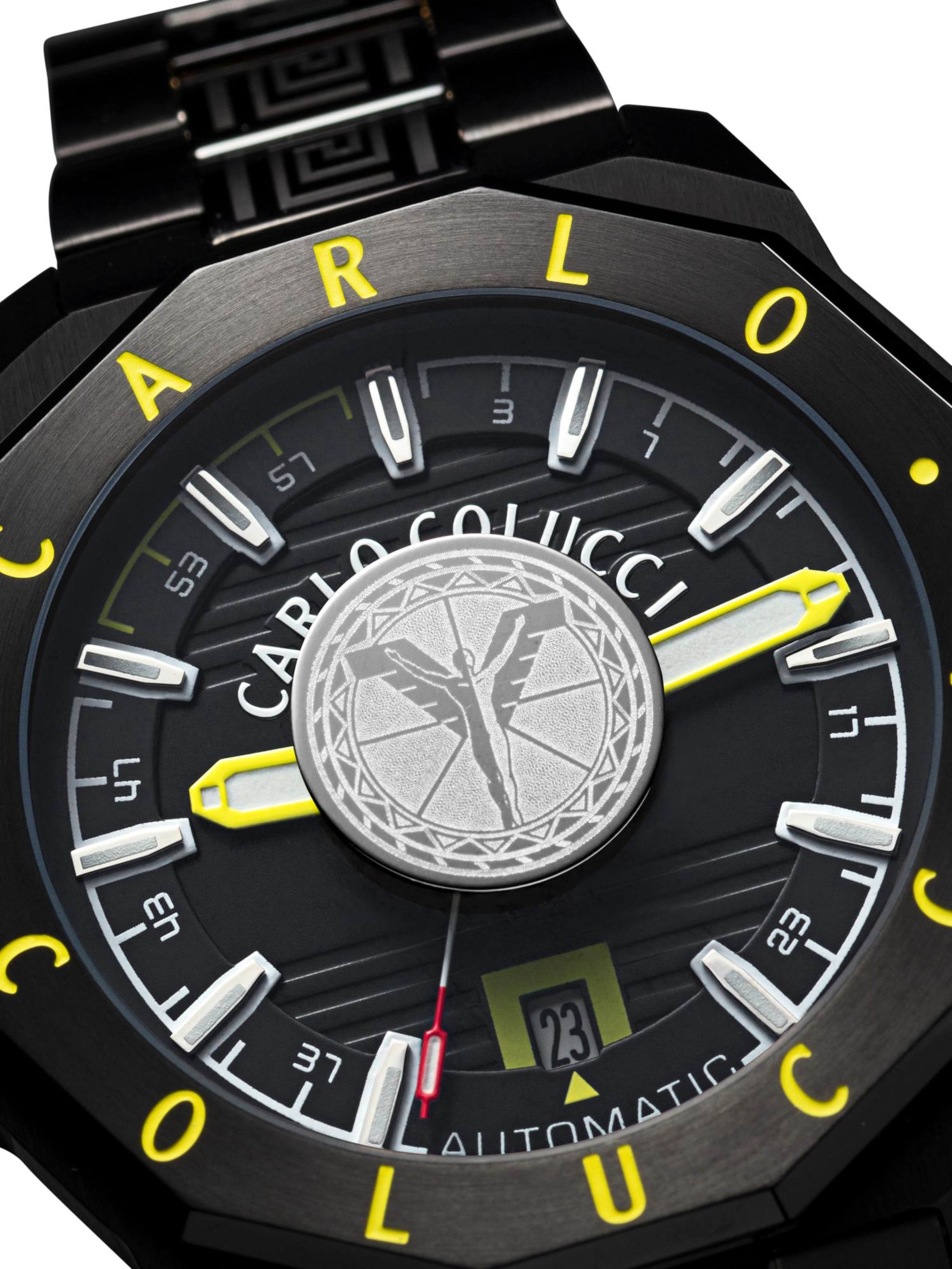 Carlo Colucci Analoog horloge ' Dorigati ' in Zwart