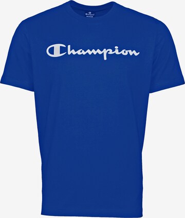 T-Shirt Champion en bleu : devant